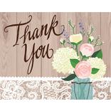 Rustic Wedding Thank You Notes 8ct