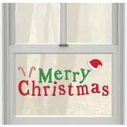 Merry Christmas Gel Cling Decals 20ct