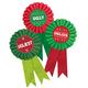 Ugly Sweater Party Award Ribbons 3ct