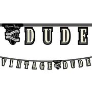 Vintage Dude Letter Banner