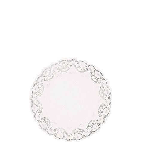 Scalloped Round Paper Doilies, Assorted Sizes, White, 32ct 