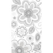 Silver Flower Embroidery Guest Towels 16ct