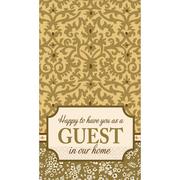 Welcome Guest Damask Guest Towels 16ct