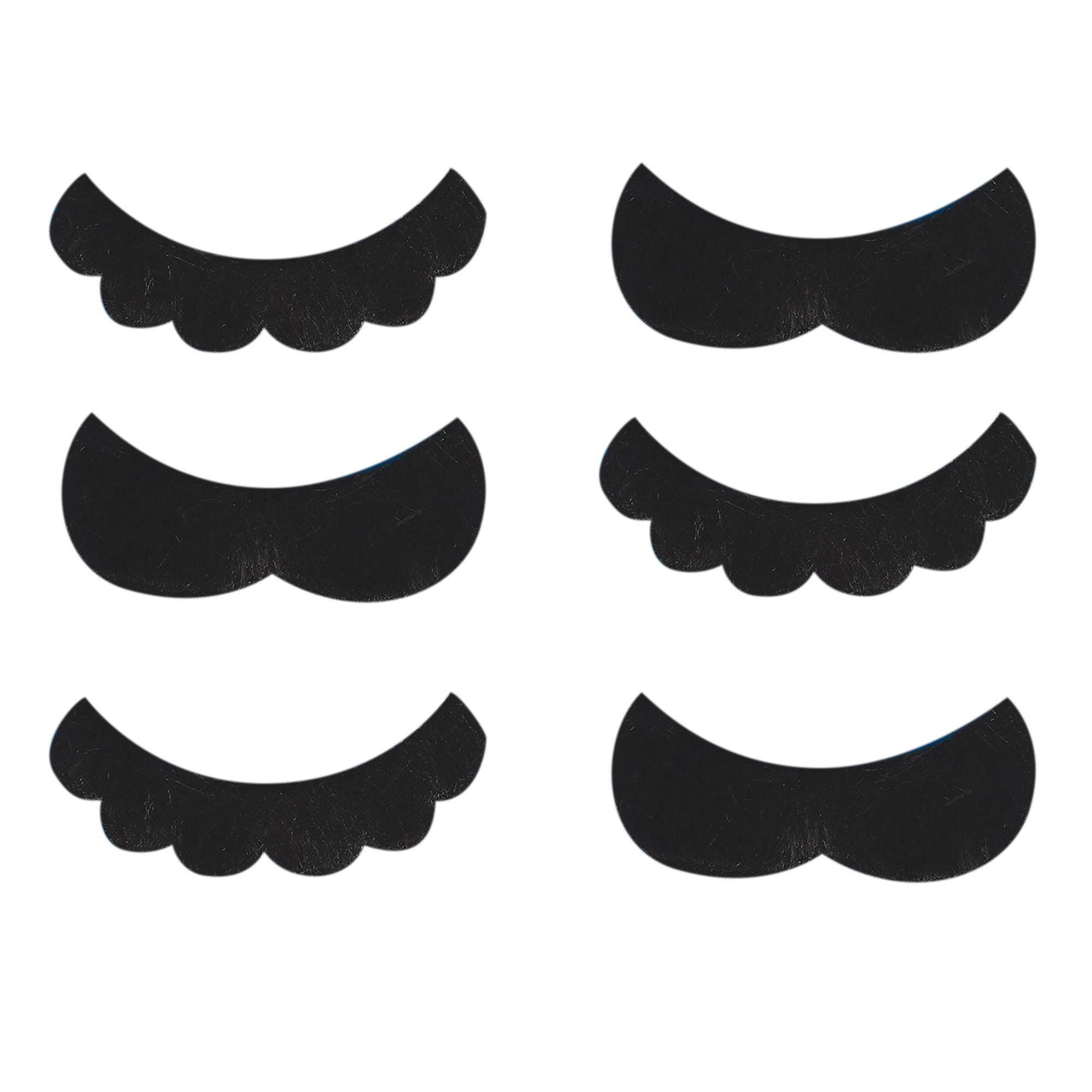 Super Mario Moustaches 6ct Party City