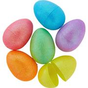 Glitter Multicolor Easter Eggs 6ct