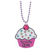 Birthday Girl Cupcake Birthday Necklace