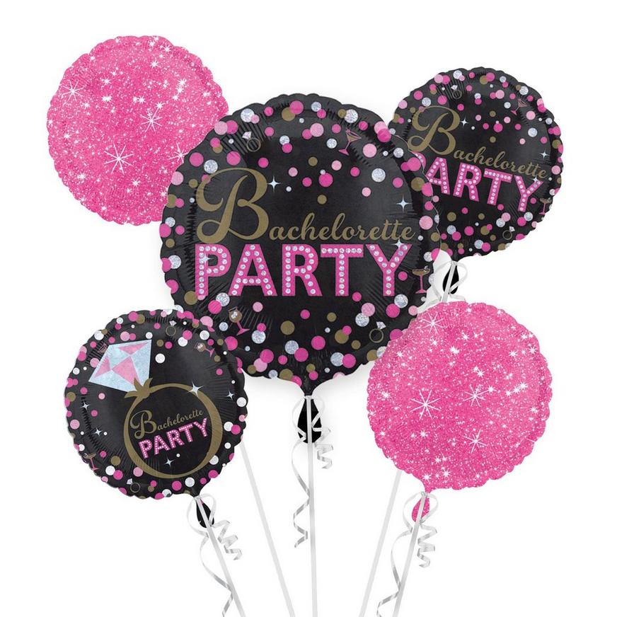 Bachelorette Party Balloon Bouquet 5pc - Sassy Bride