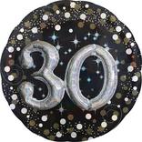 30th Birthday Balloon 32in - 3D Sparkling Celebration