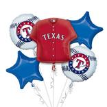 Texas Rangers Balloon Bouquet 5pc - Jersey