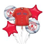 Boston Red Sox Balloon Bouquet 5pc - Jersey