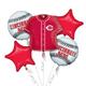 Cincinnati Reds Balloon Bouquet 5pc - Jersey