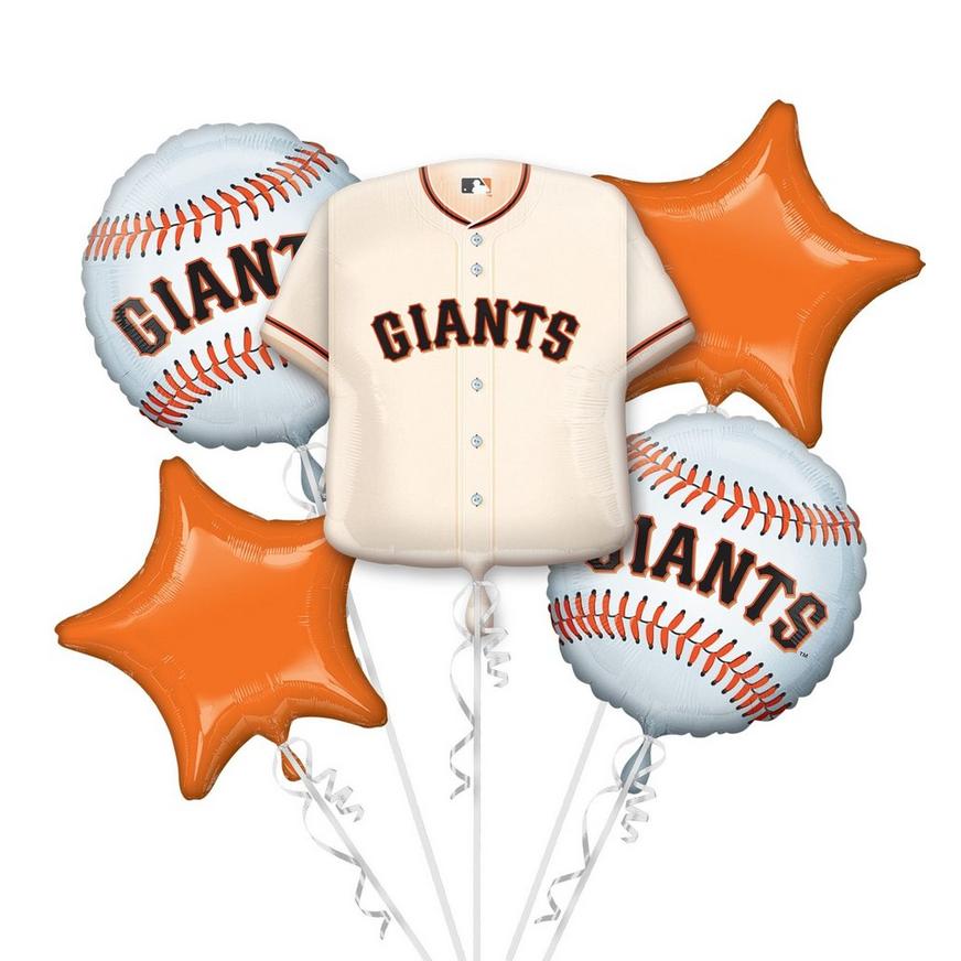 San Francisco Giants Balloon Bouquet 5pc - Jersey