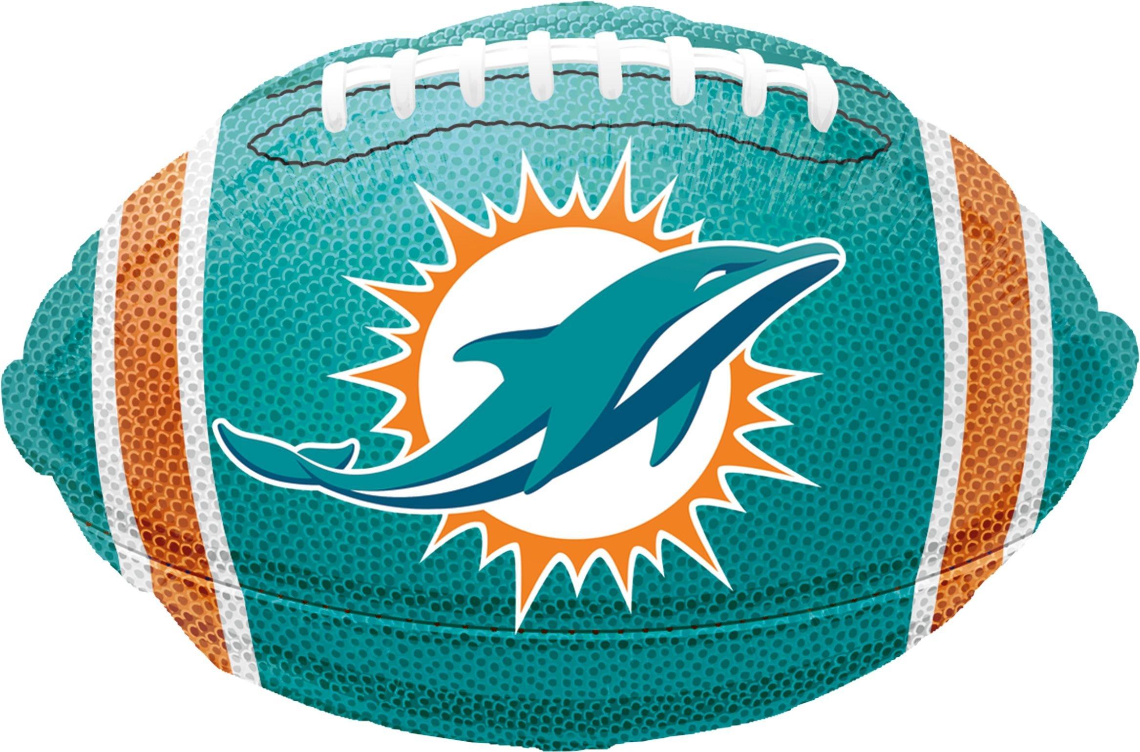 Miami Dolphins Balloon 17in x 12in Football Party City