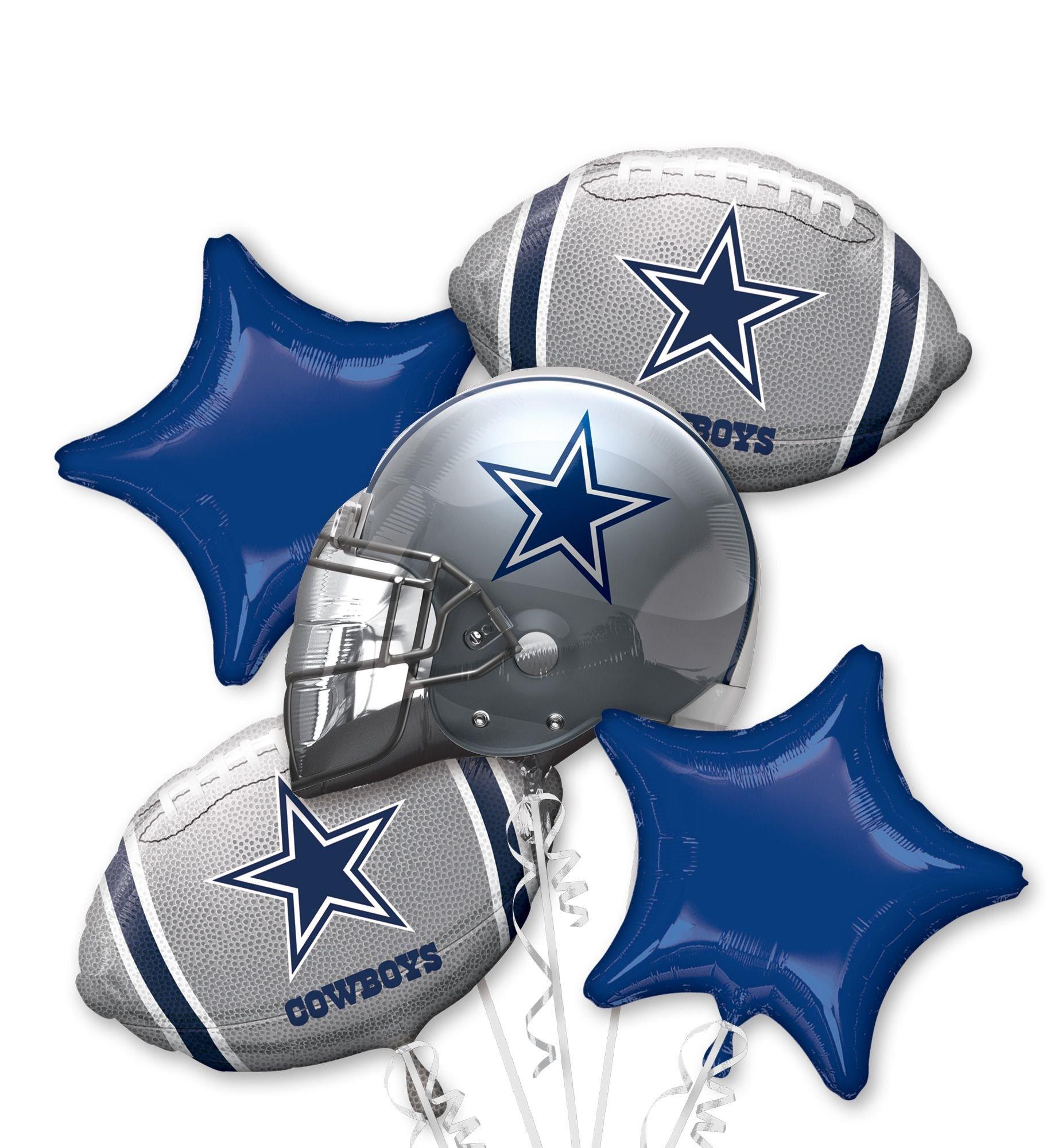 Dallas Cowboys Balloon Bouquet 5pc