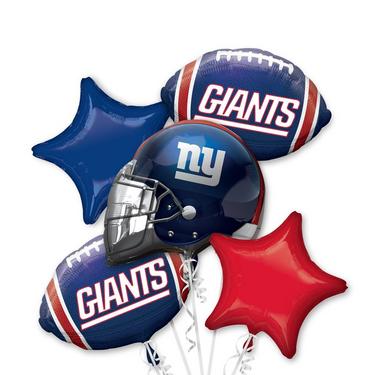 New York Giants Balloon Bouquet 5pc