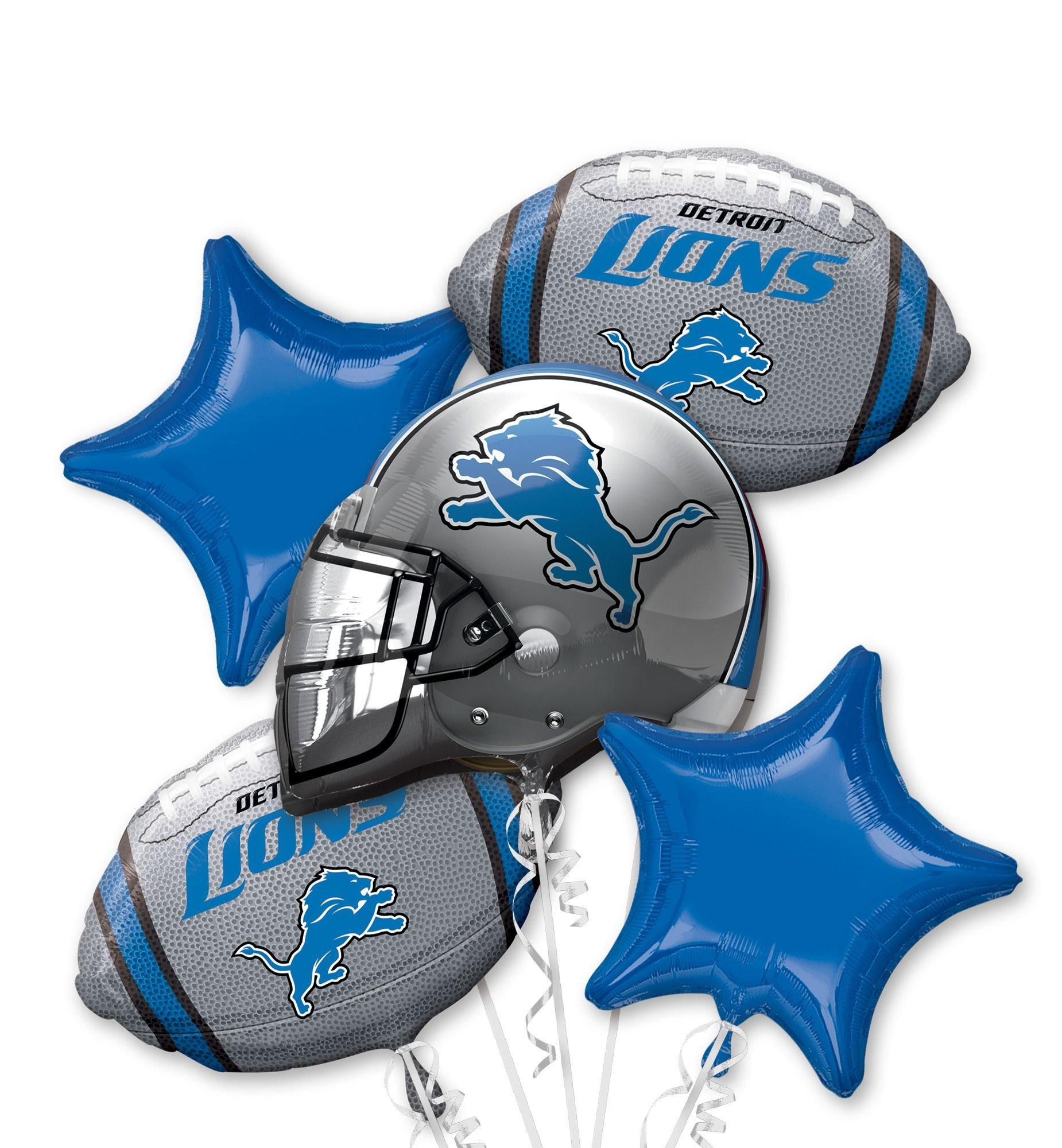 Detroit Lions Balloon Bouquet 5pc