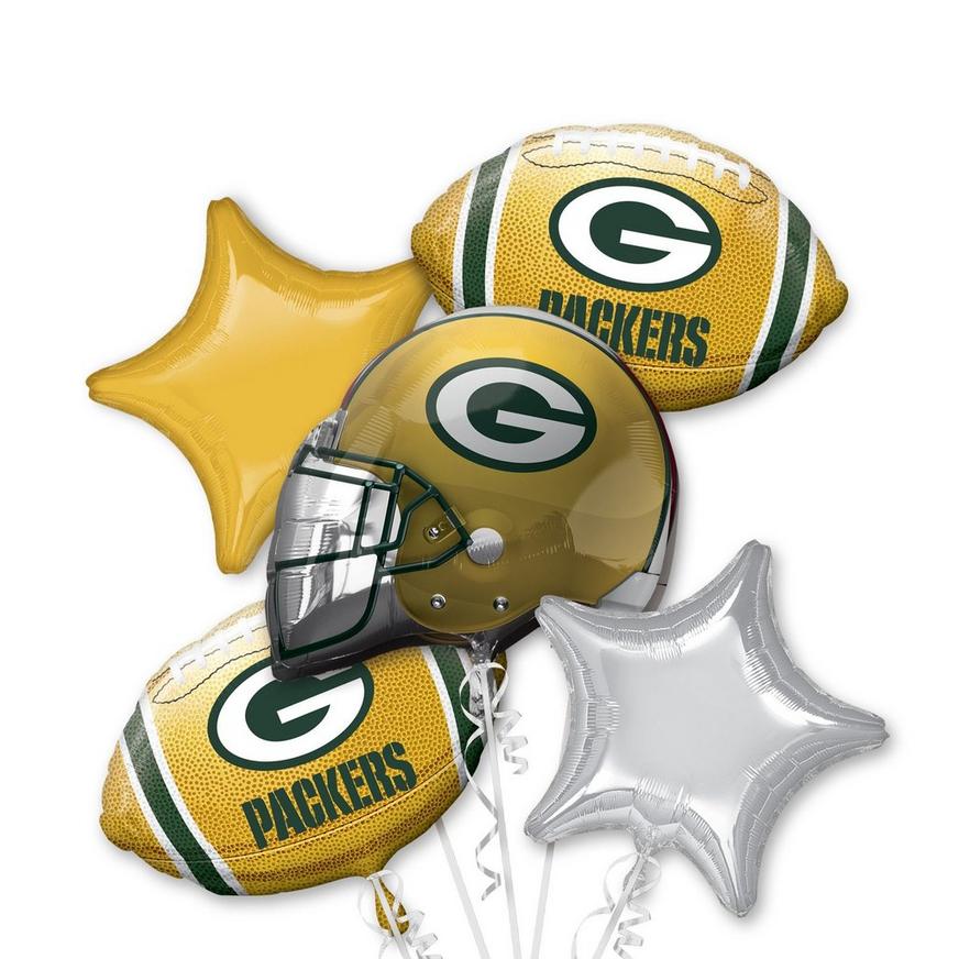 Green Bay Packers Balloon Bouquet 5pc