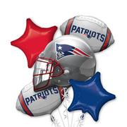 New England Patriots Balloon Bouquet 5pc