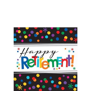 Happy Retirement Celebration Beverage Napkins 16ct