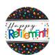 Happy Retirement Paper Dessert Plates, 7in, 8ct - Officially Retired