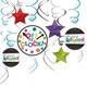 Officially Retired Cardstock & Foil Swirl Decorations, 12ct