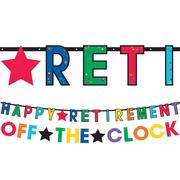 Happy Retirement Celebration Letter Banners 2ct