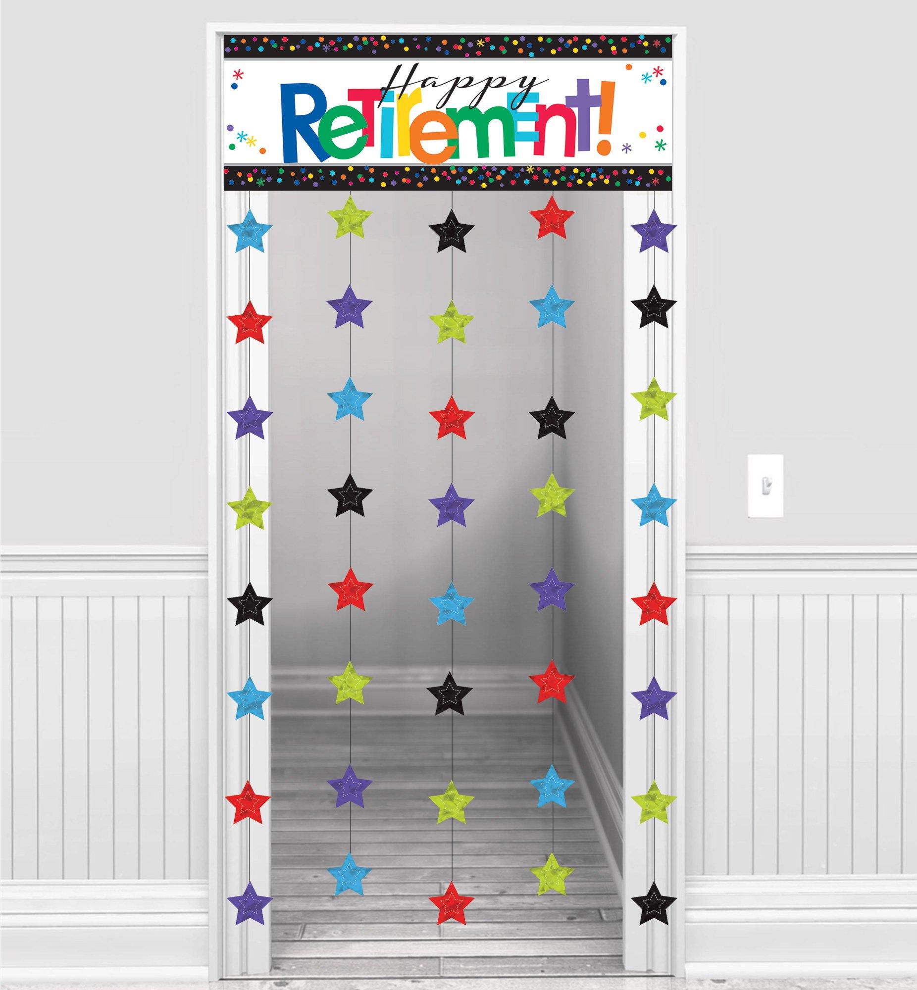 Happy Retirement Doorway Curtain - Officially Retired