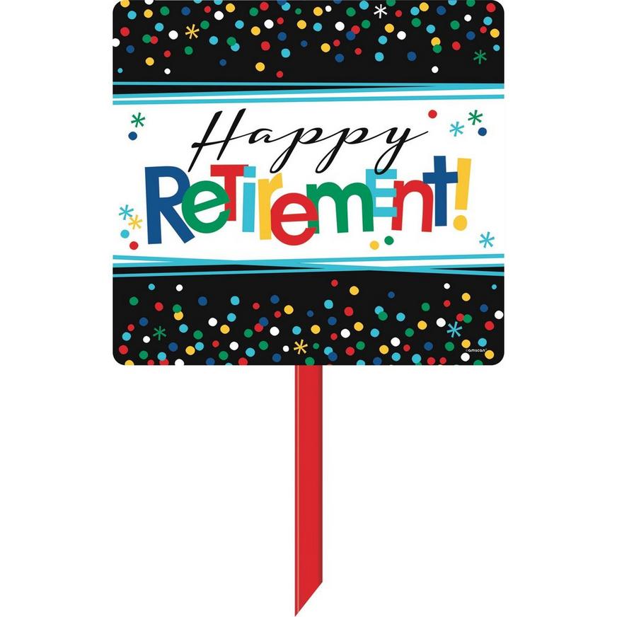 Happy Retirement Celebration Yard Sign