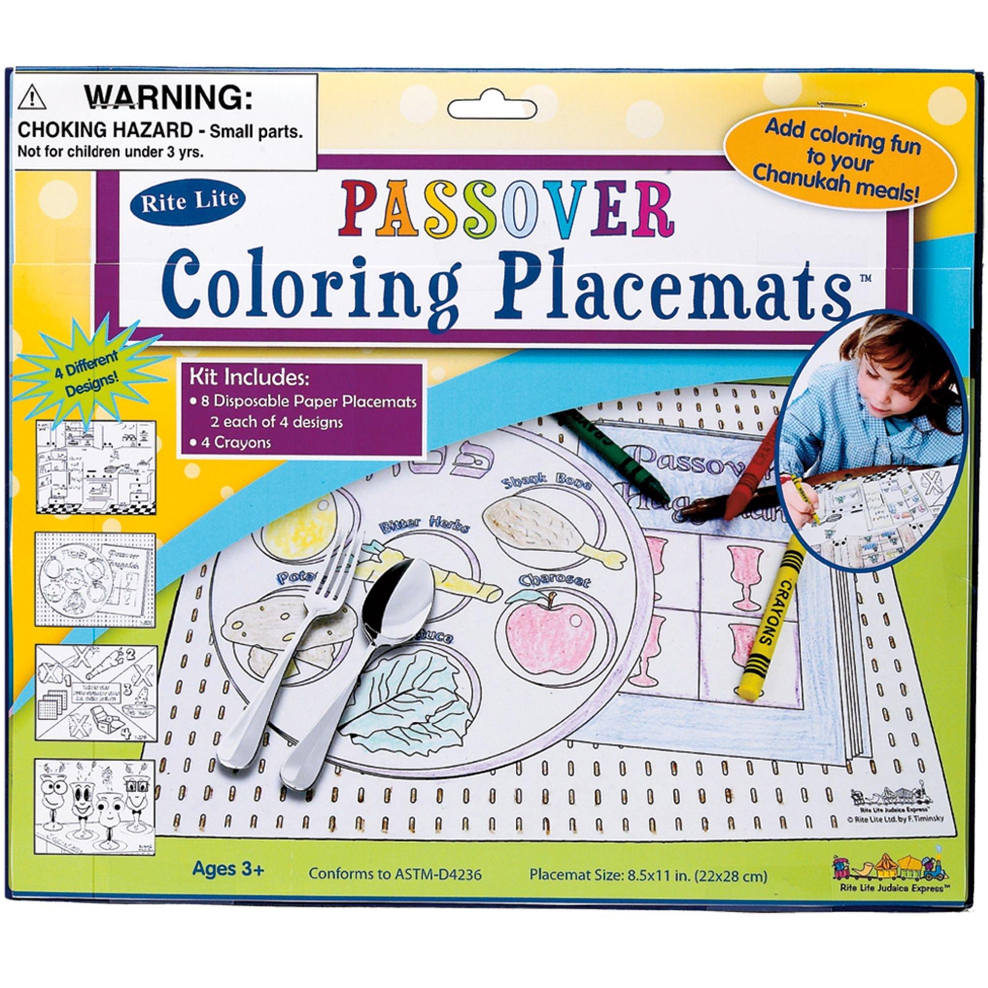 Passover Coloring Placemat Kit