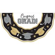Black, Gold & Silver Graduation Bunting