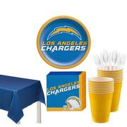 Super Los Angeles Chargers Party Kit for 18 Guests