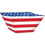 Patriotic American Flag Snack Bowls 3ct