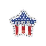 Giant Patriotic USA Star Balloon, 34in