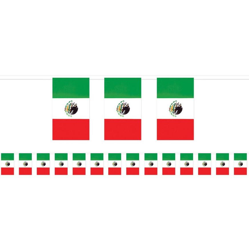 Giant Mexican Flag Pennant Banner
