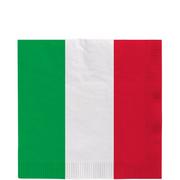 Red, White & Green Lunch Napkins 16ct