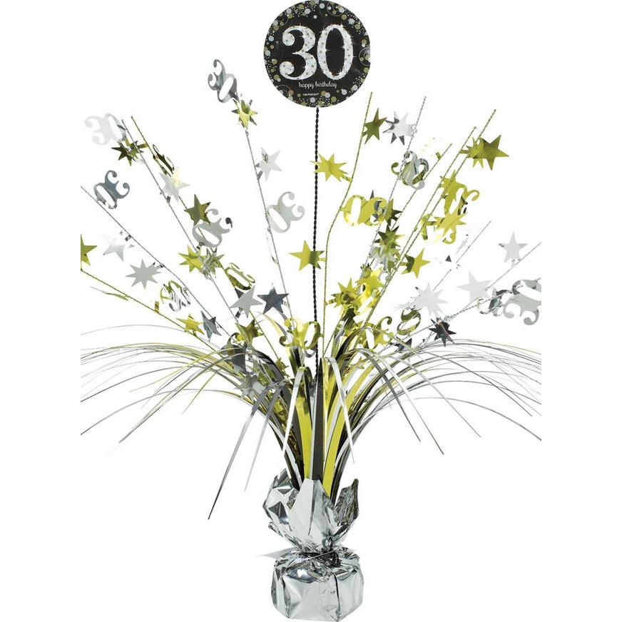 30th Birthday Spray Centerpiece - Sparkling Celebration