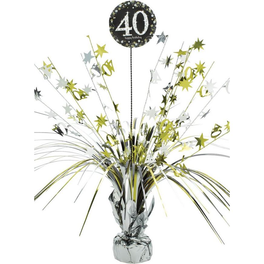 40th Birthday Spray Centerpiece - Sparkling Celebration