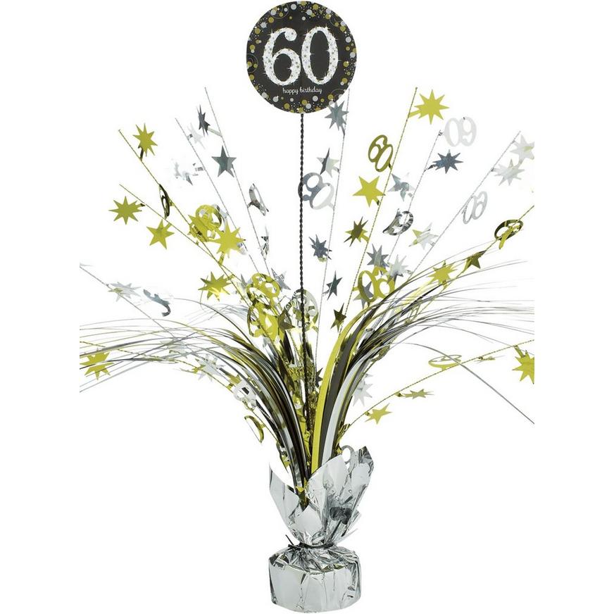 60th Birthday Spray Centerpiece - Sparkling Celebration