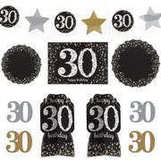 30th Birthday Room Decorating Kit 10pc - Sparkling Celebration