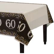 60th Birthday Table Cover - Sparkling Celebration