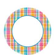 Sunny Plaid Lunch Plates 40ct