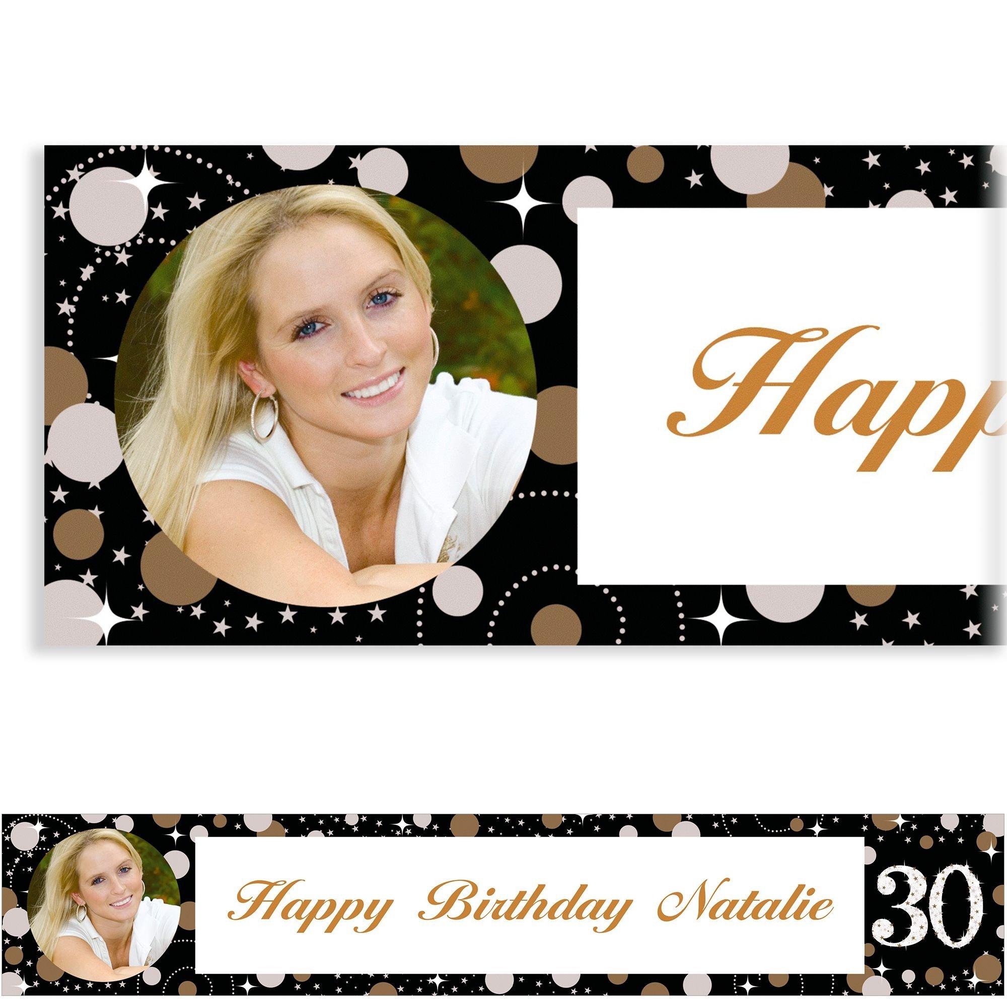 Custom Sparkling Celebration 30 Photo Banner Party City