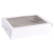 White Window Sheet Cake Box, 21in x 14in