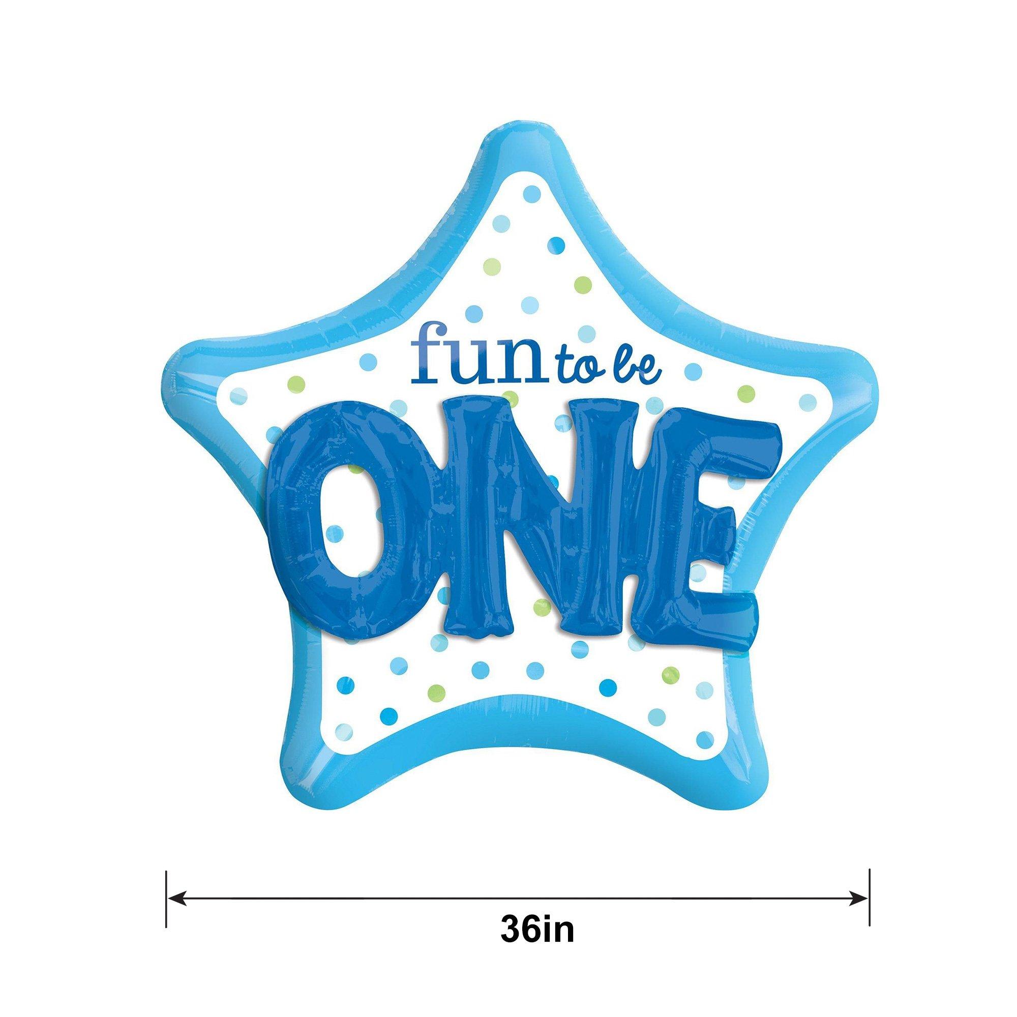 Fun to be One Balloon 36in - 3D Polka Dot Boy