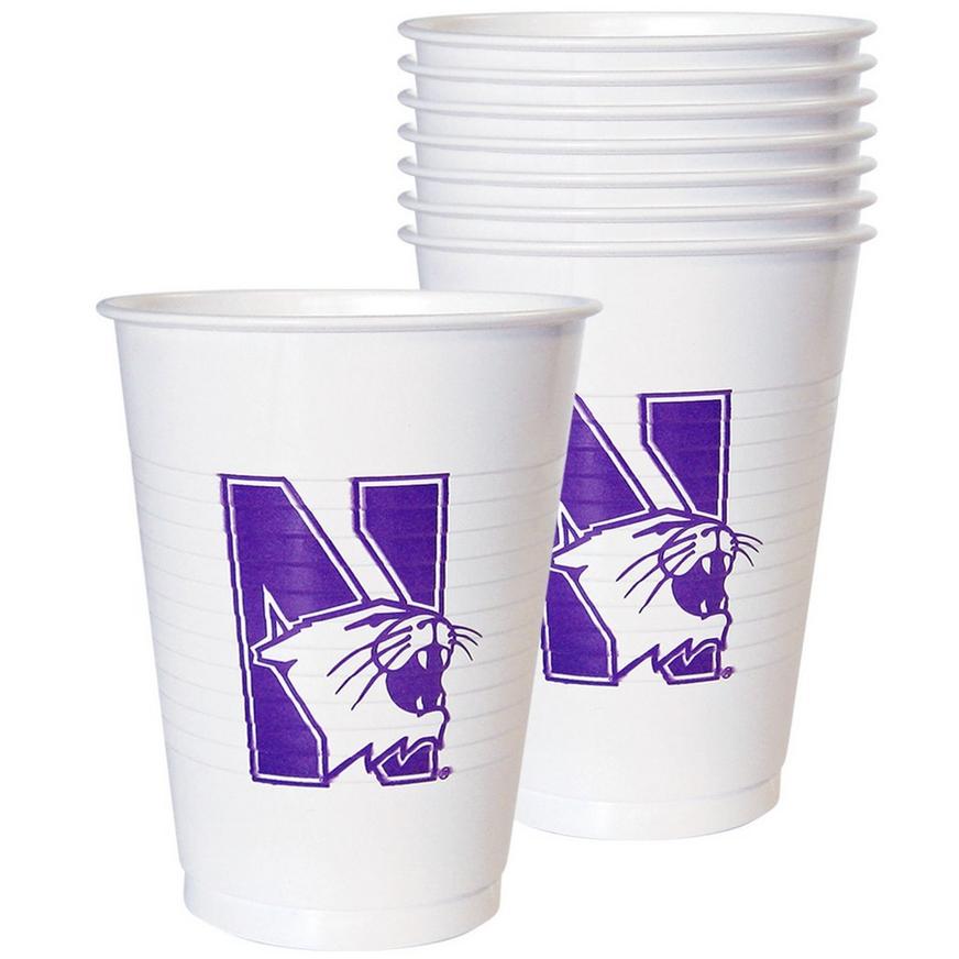 Northwestern Wildcats Plastic Cups 8ct