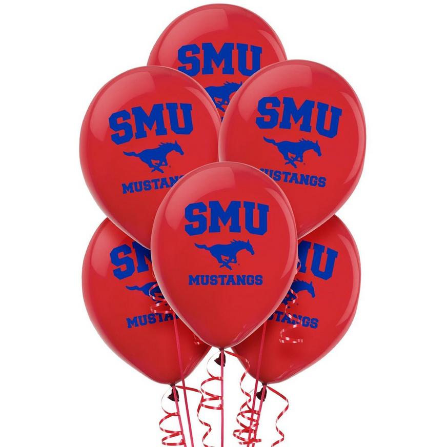 SMU Mustangs NCAA College University Sports Party Decoration 11" Latex Balloons 