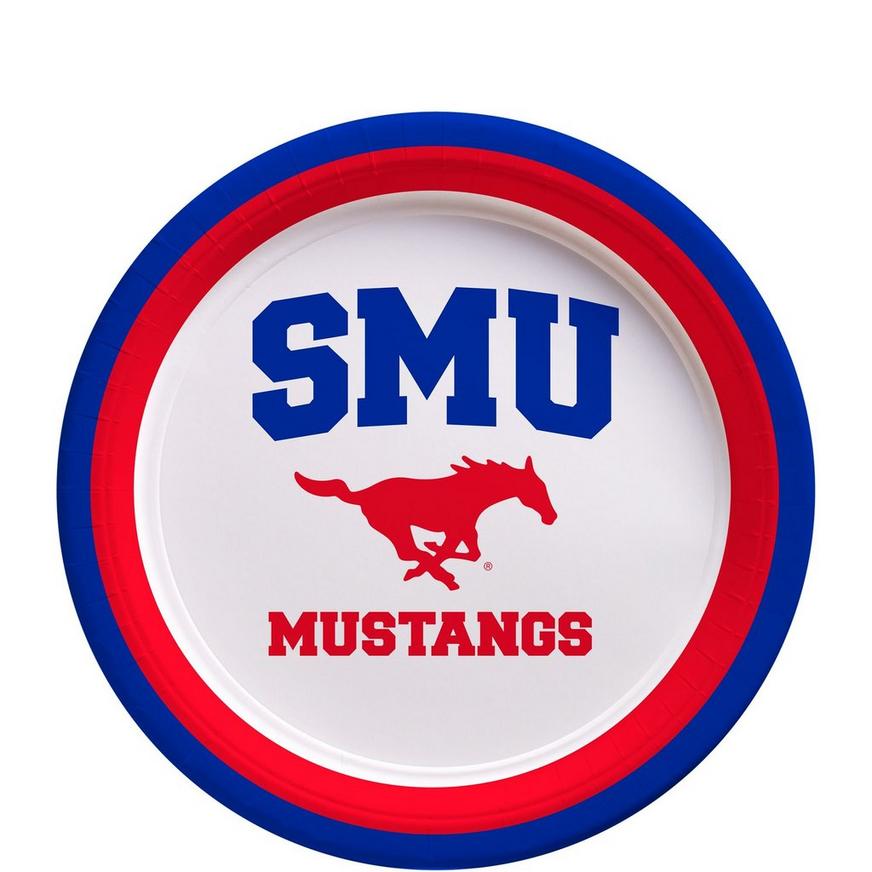 SMU Mustangs Dessert Plates 12ct