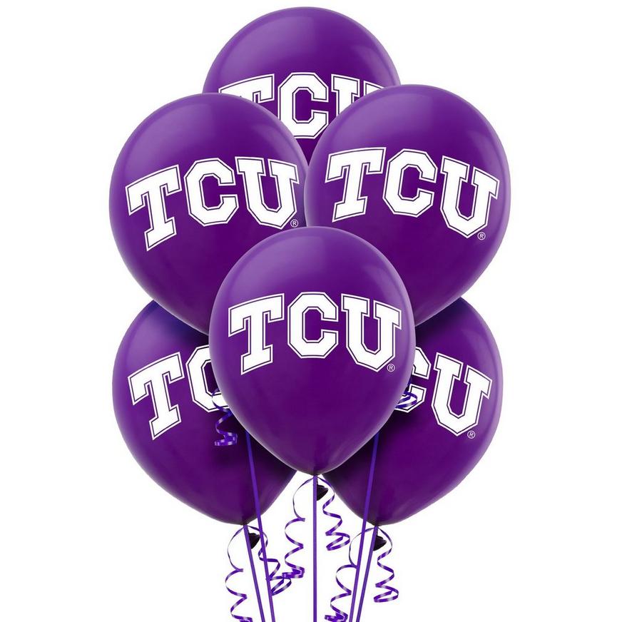 10ct, TCU Horned Frogs Balloons