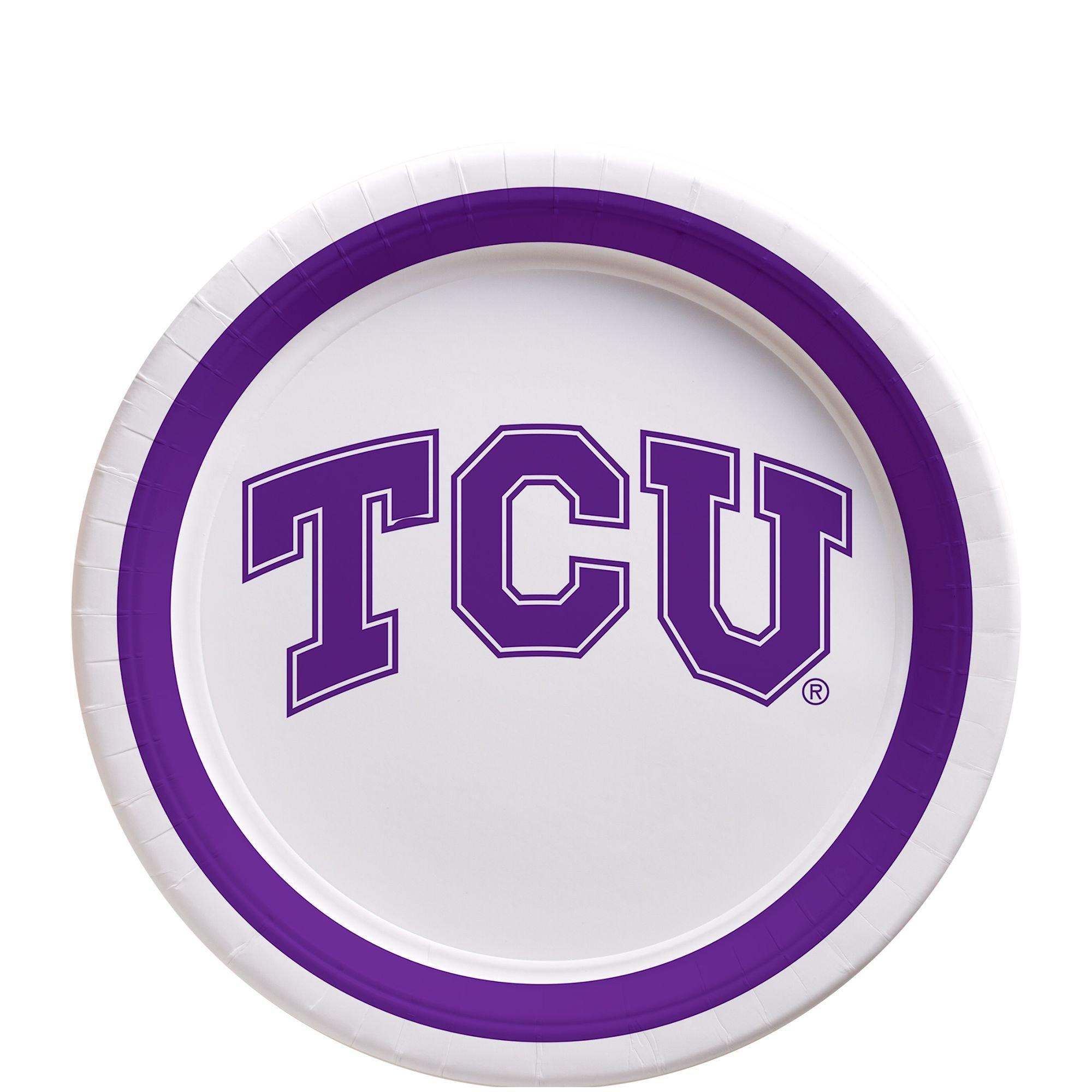 Tcu Horned Frogs Dessert Plates 12ct Party City