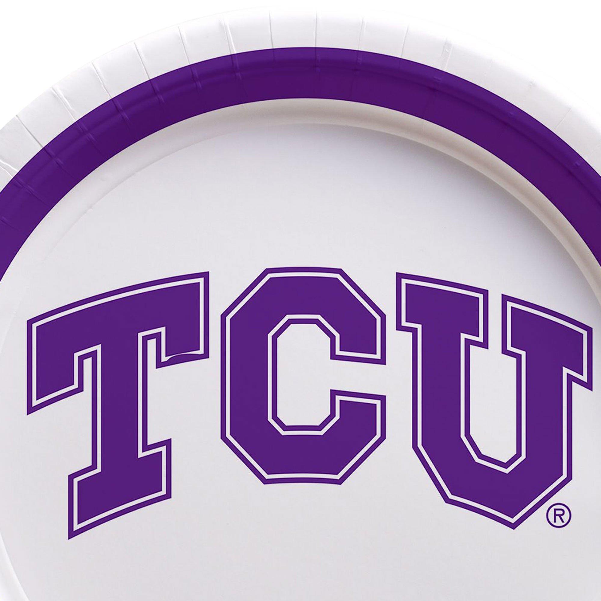 TCU Horned Frogs Dessert Plates 12ct